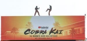 Cobra Kai Billboard Build Out