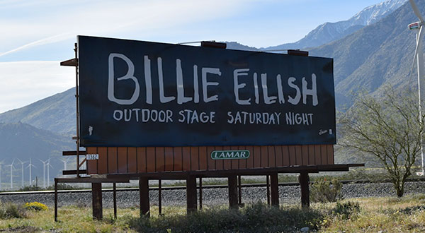 Billie Eilish - Coachella Billboard