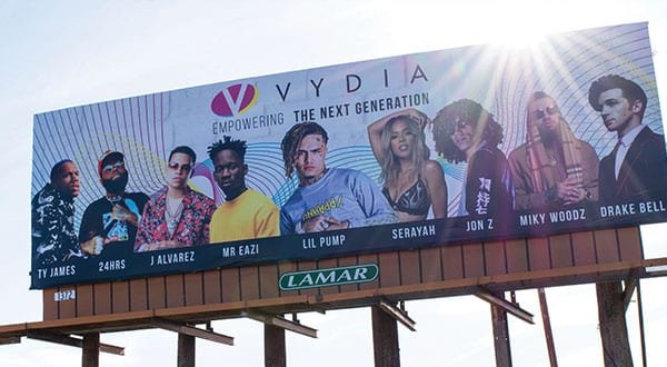 Vydia Coachella Billboard