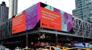 Spotify User Data Campaign Digital Billboards