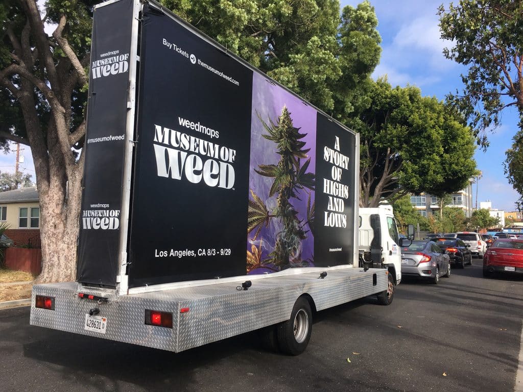 Static print mobile billboard truck advertising