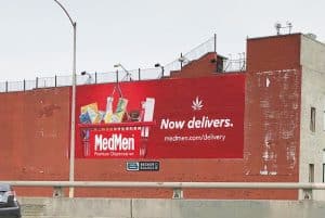 MedMen wall mural advertising — Los Angeles