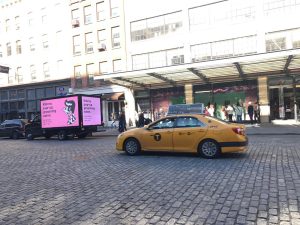 Klarna's Digital Mobile Billboard in New York