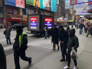 Track Lib's Digital Mobile Billboard in Times Square