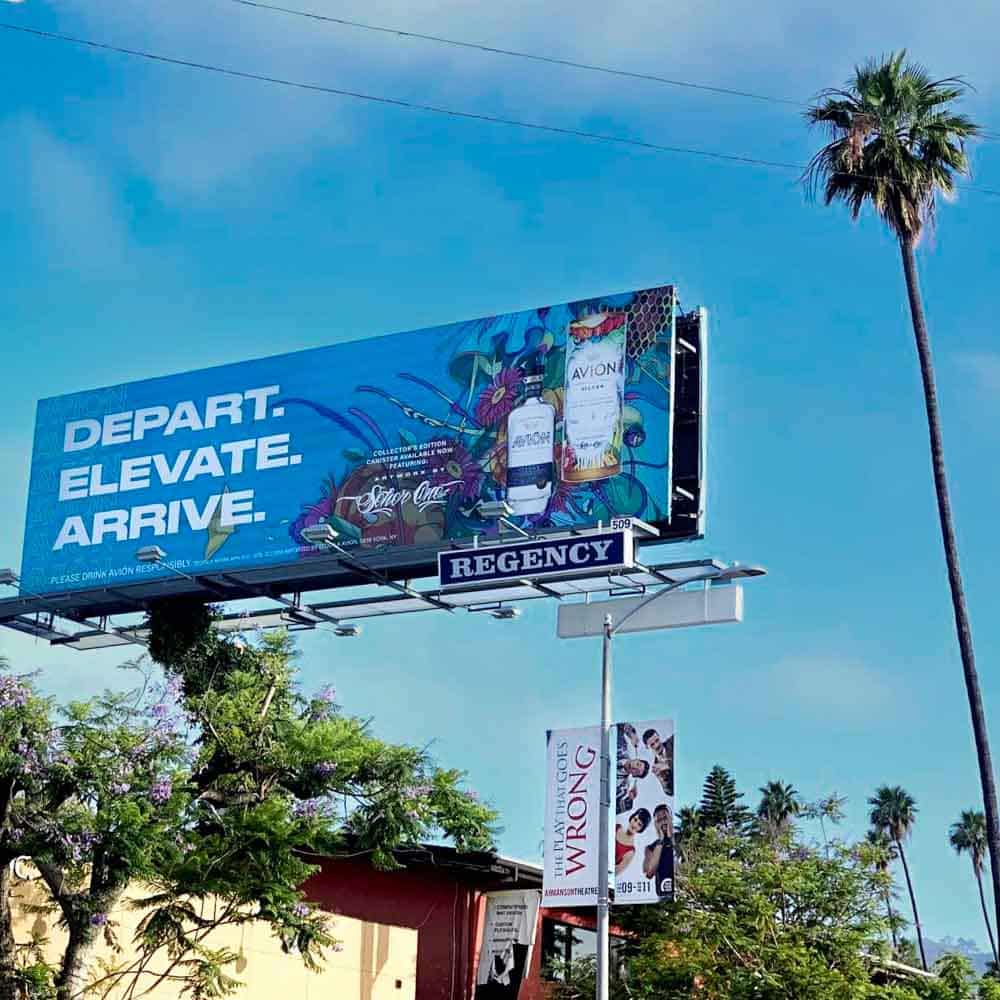 Avión Tequila Los Angeles Billboard