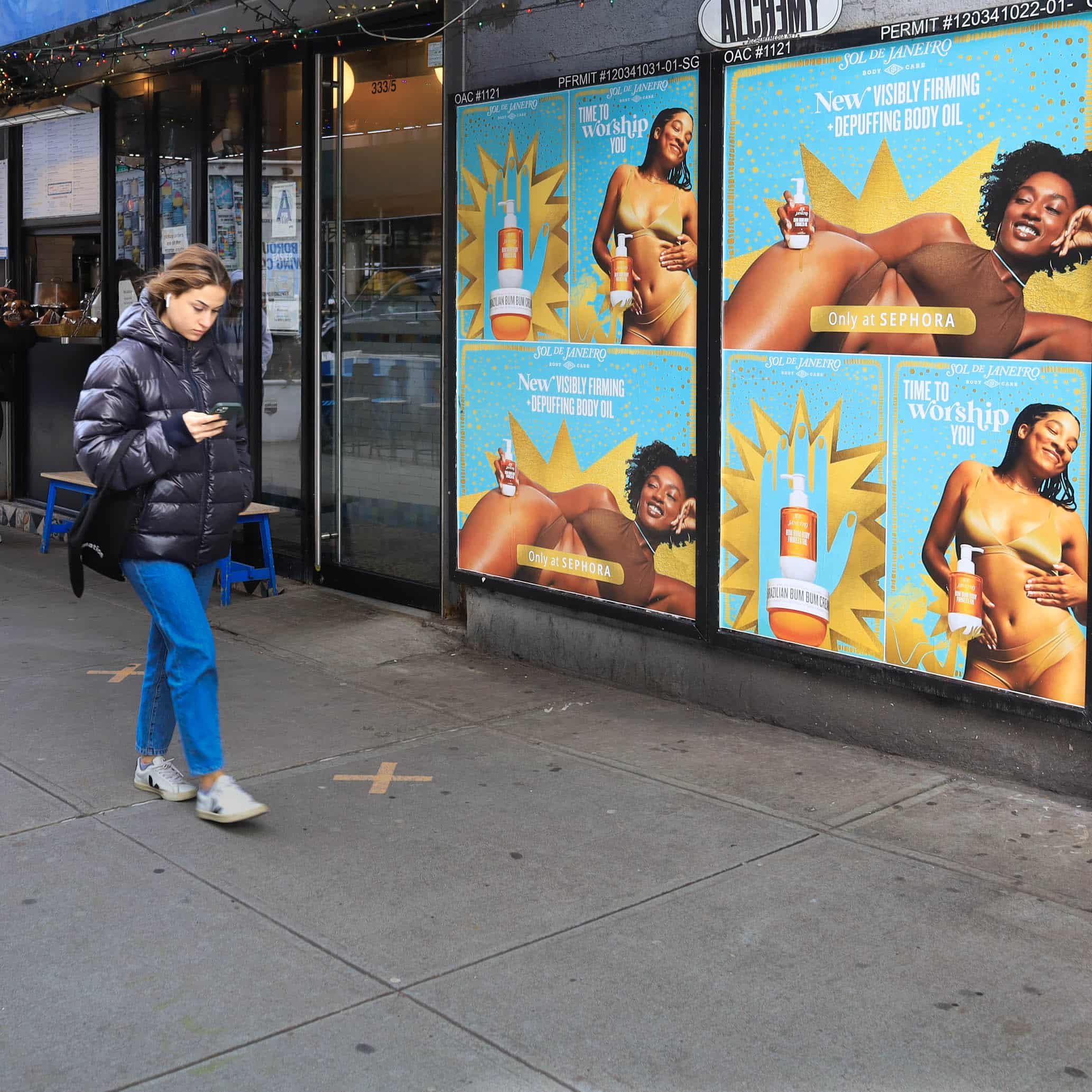 Sol de Janeiro Posters on Lafayette st bet Bleecker st Houston st