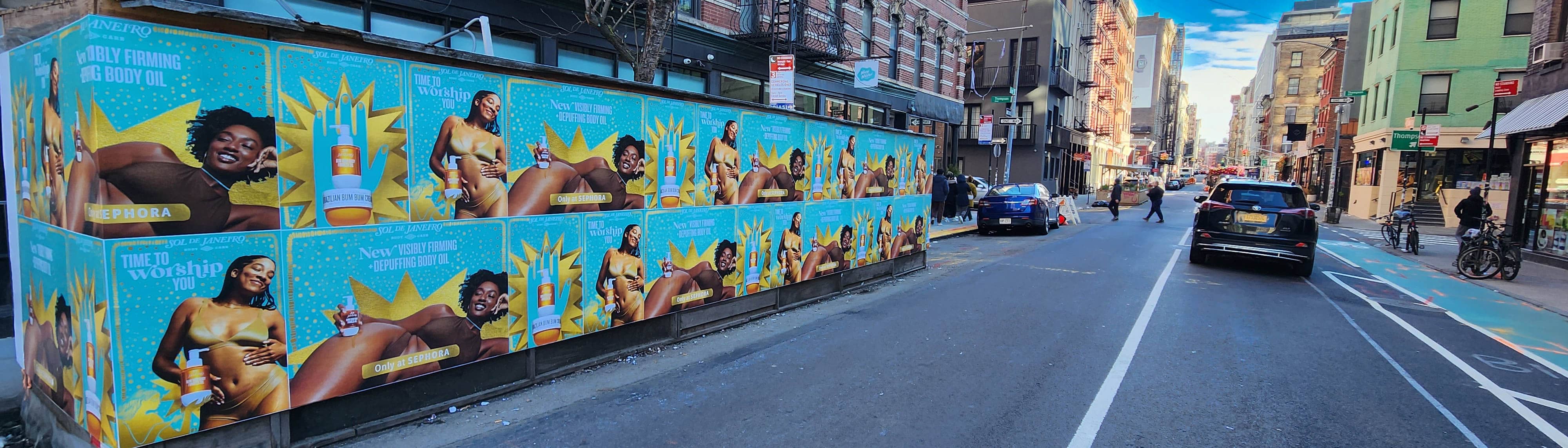 Sol de Janeiro Posters on NY City Street