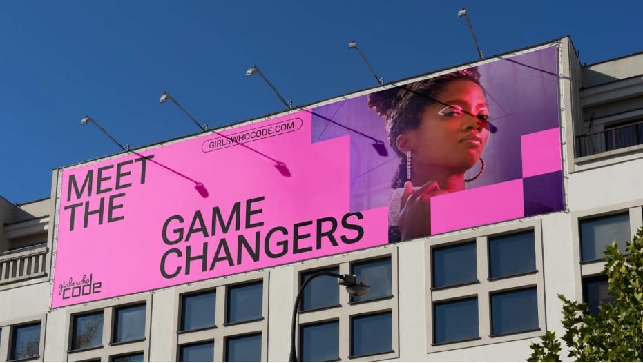 Girls Who Code Pink Billboard