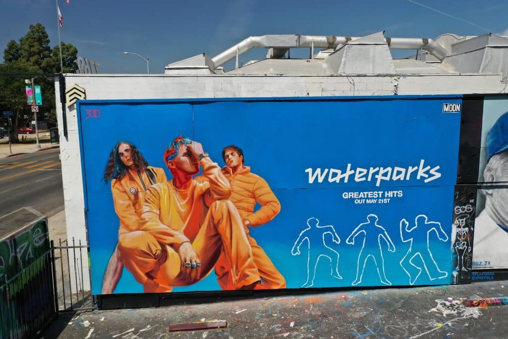 Waterparks Mural on Melrose