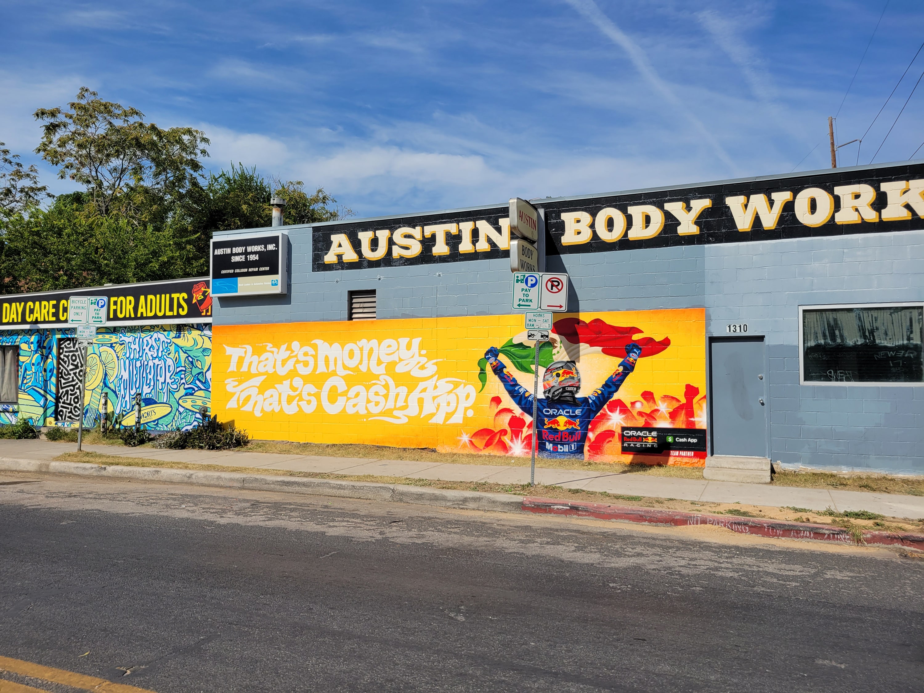 Cash App mural advertising — Austin, TX