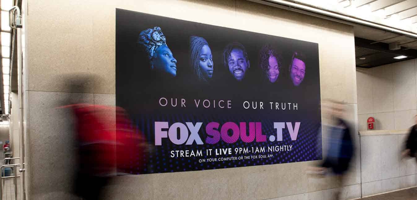 FOX Soul TV Outdoor Market Launch case study