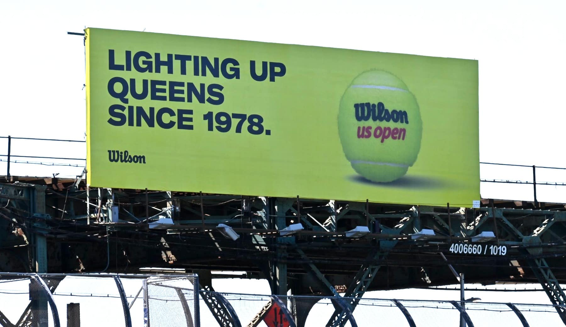 Wilson US Open billboard advertising Queens New York