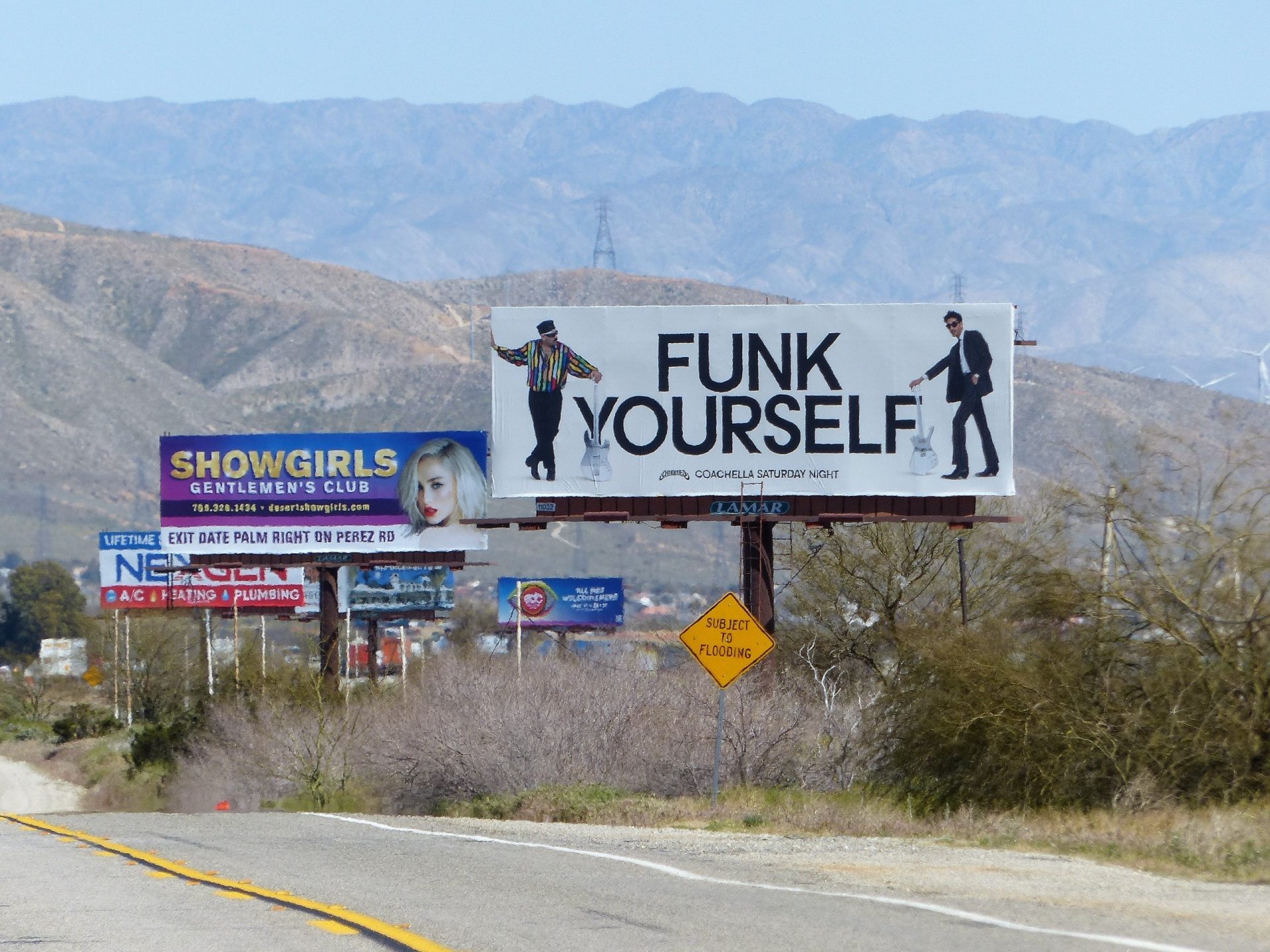 Chromeo billboard installation