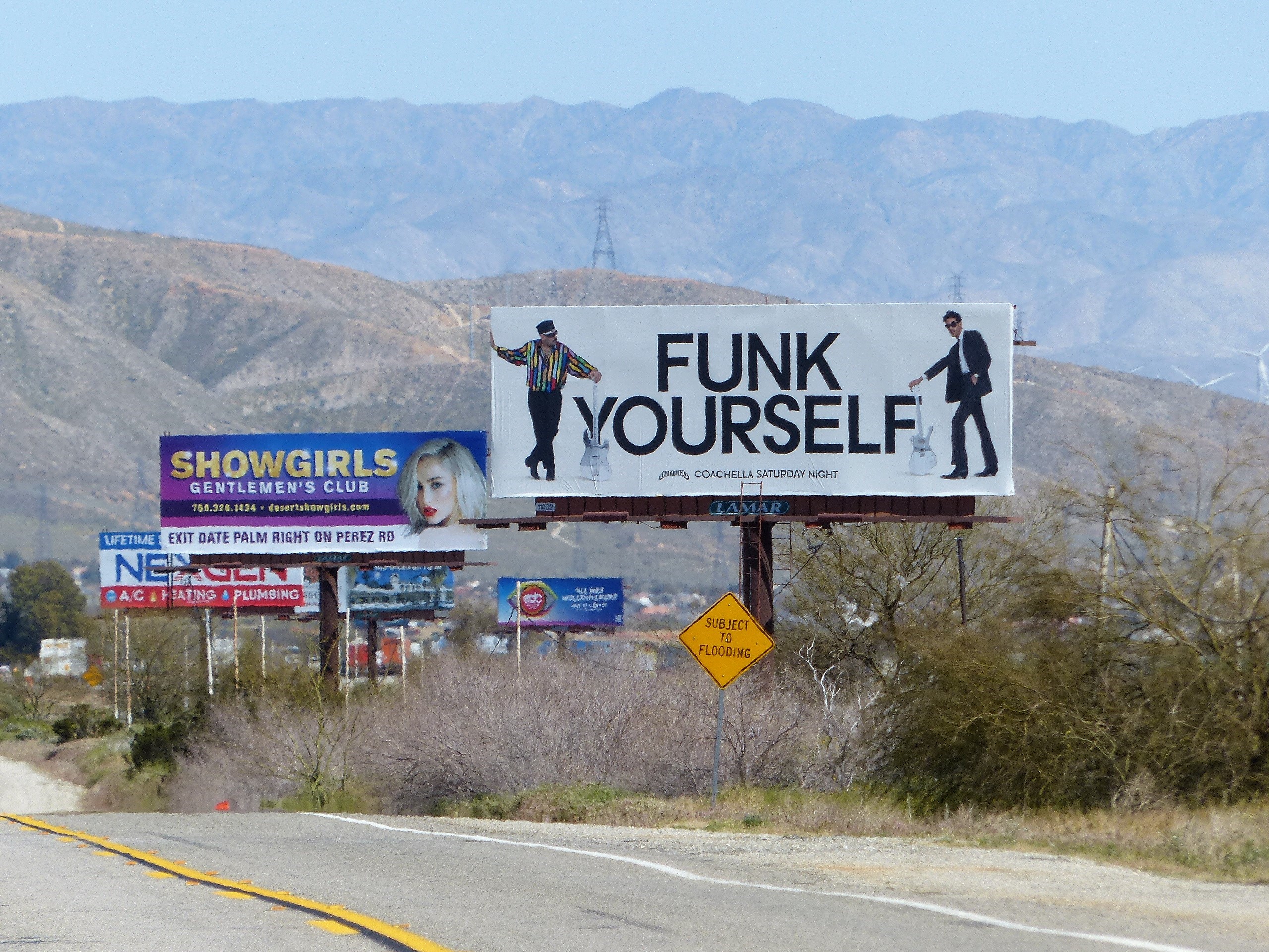 Chromeo billboard installation