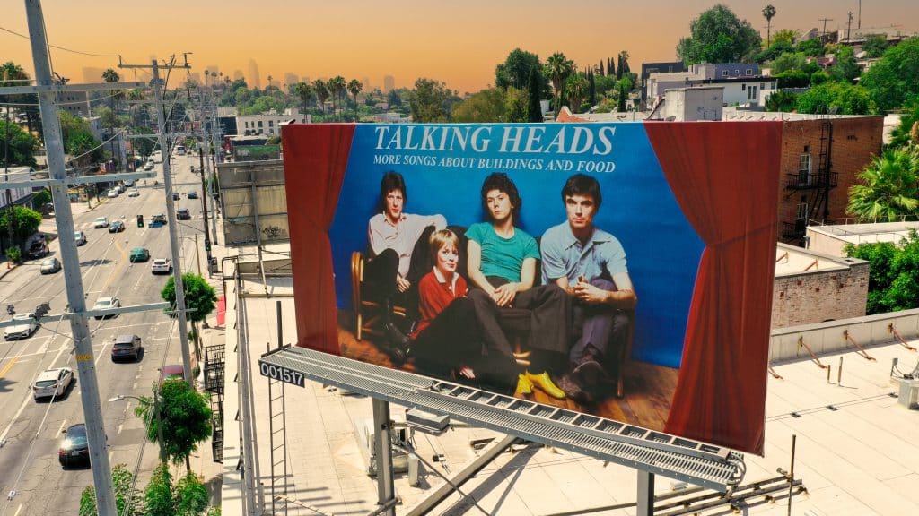 Talking Heads More Songs About Buildings and Food billboard in Los Angeles