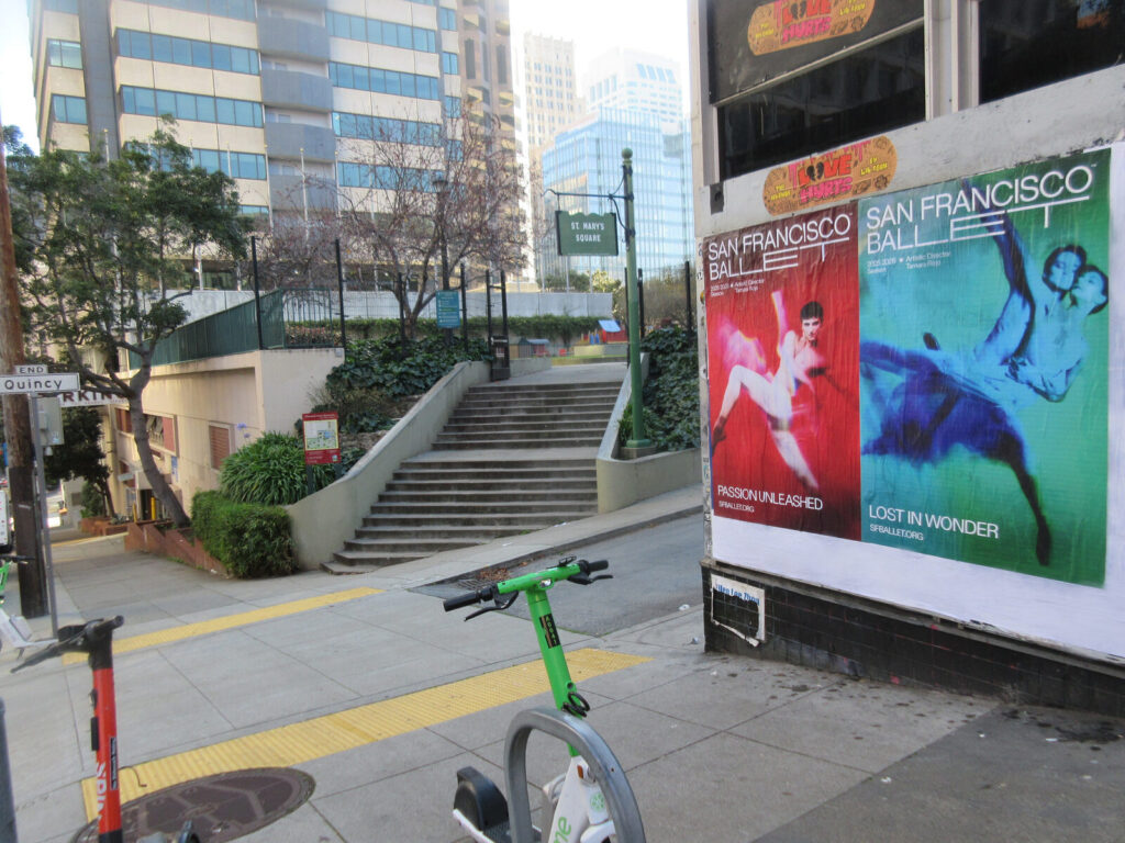 San Francisco Ballet 2025–2026 season Wild Posting® at Quincy Street near St. Mary's Square, San Francisco