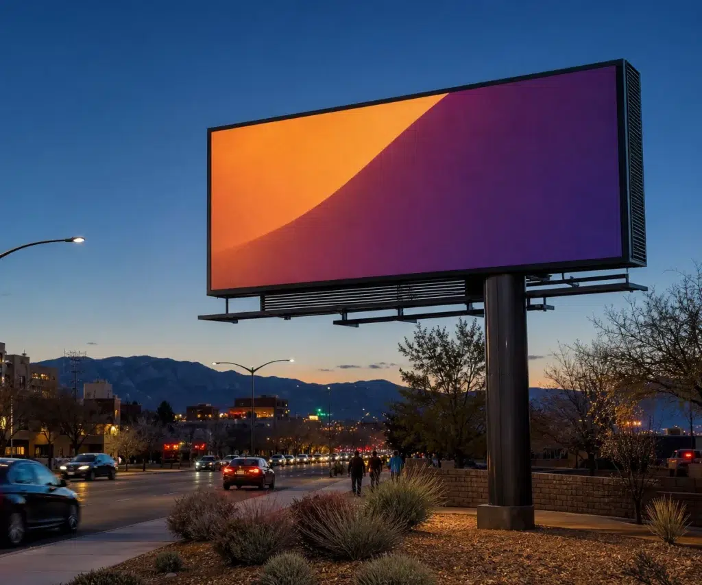 Digital billboard in Uptown, Albuquerque, NM