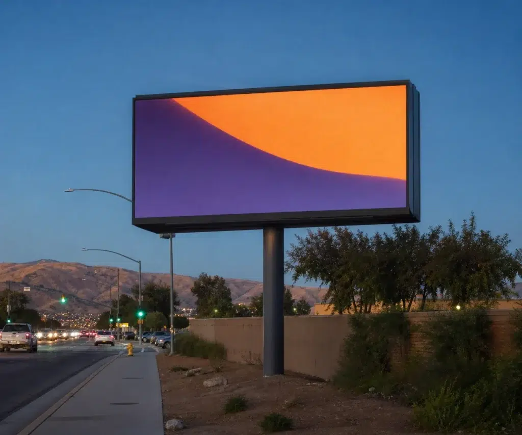 Digital billboard in Southwest Bakersfield, CA