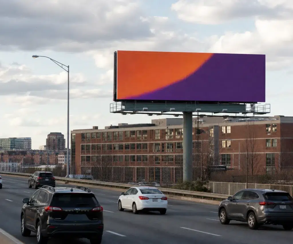 Billboard advertising along I-95 in Baltimore, MD