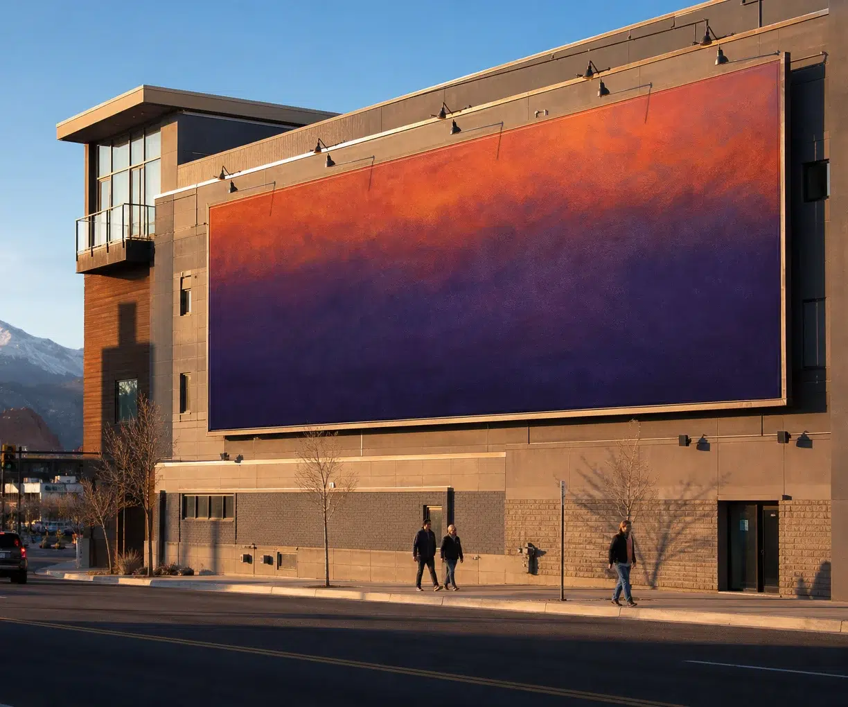 Wallscape advertising near Garden of the Gods, Colorado Springs, CO