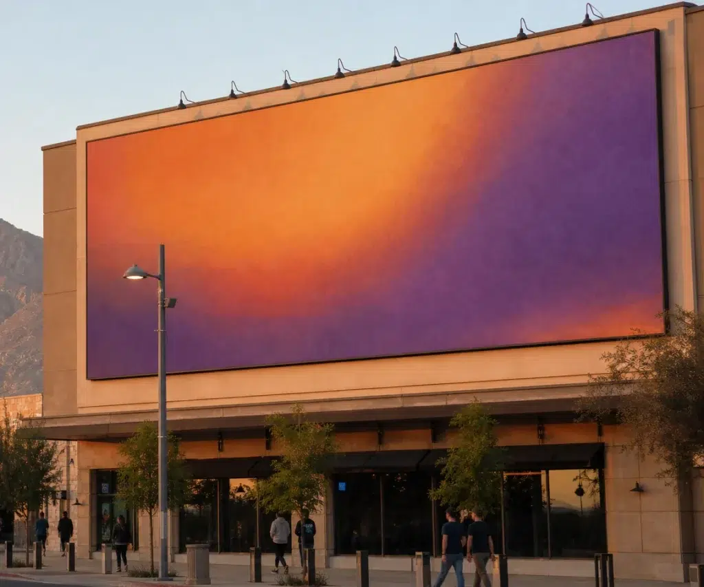 Wallscape advertising near Fort Bliss, El Paso, TX