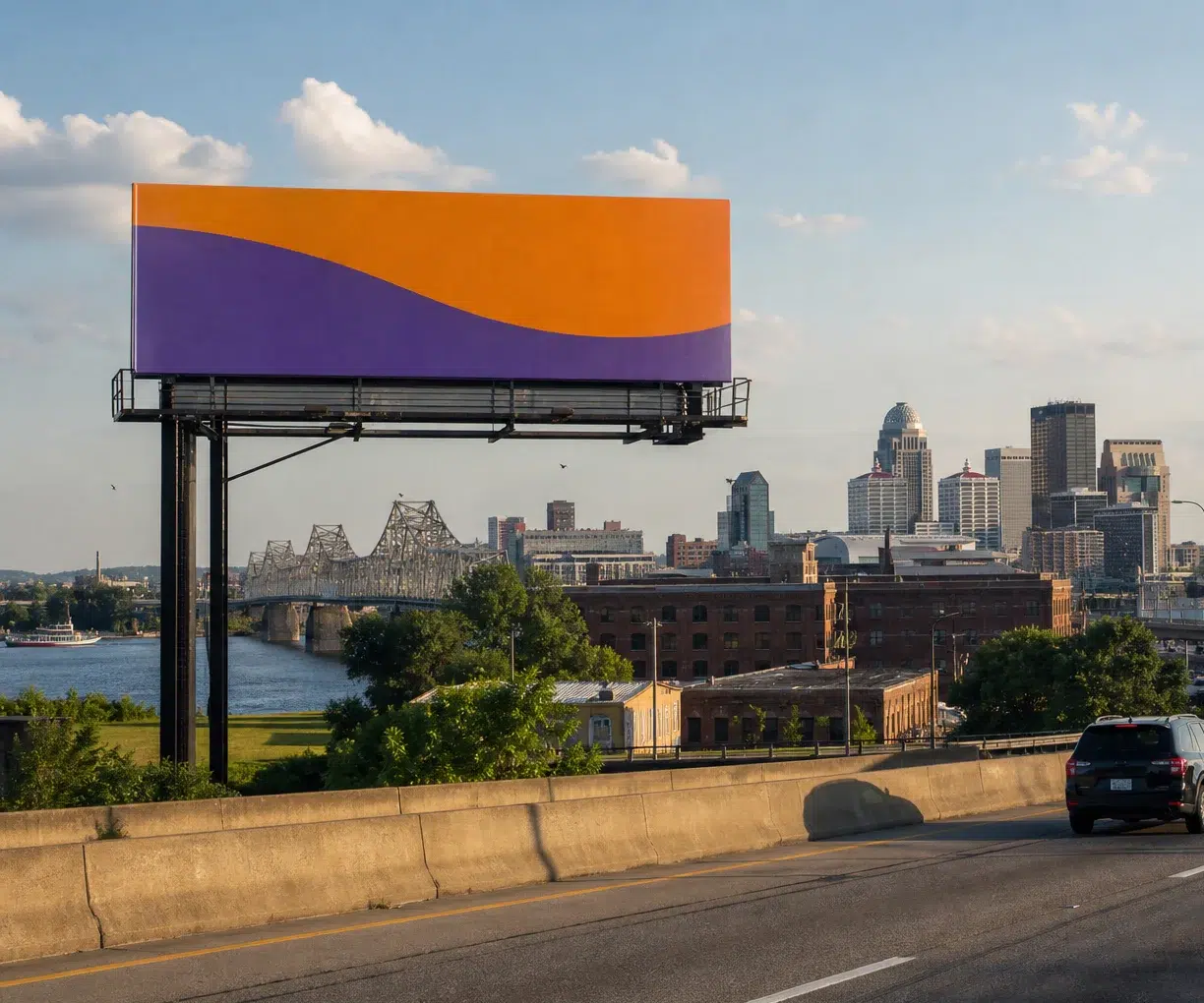 Billboard advertising along I-64 in Louisville, KY