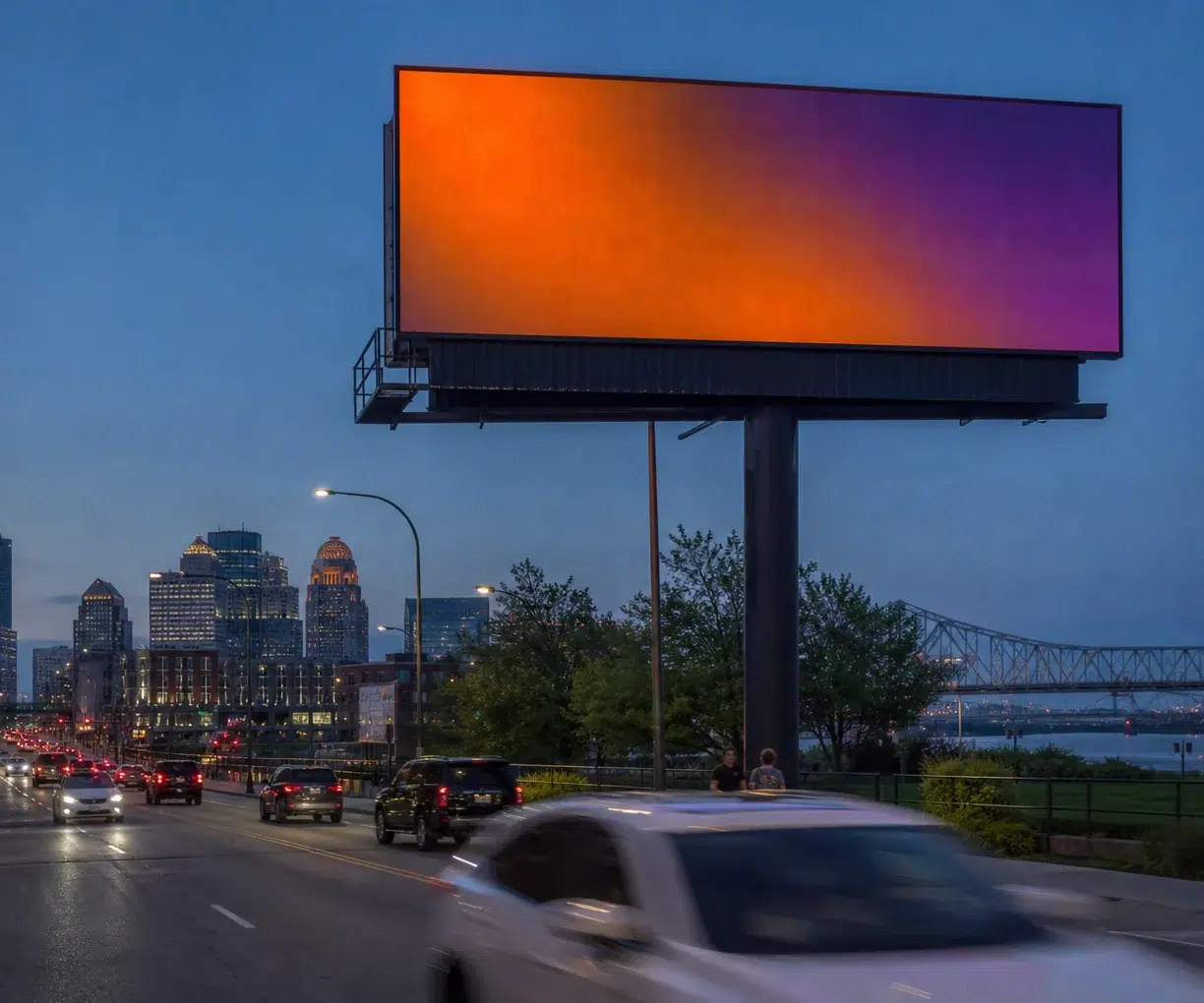 Digital billboard in NuLu, Louisville, KY