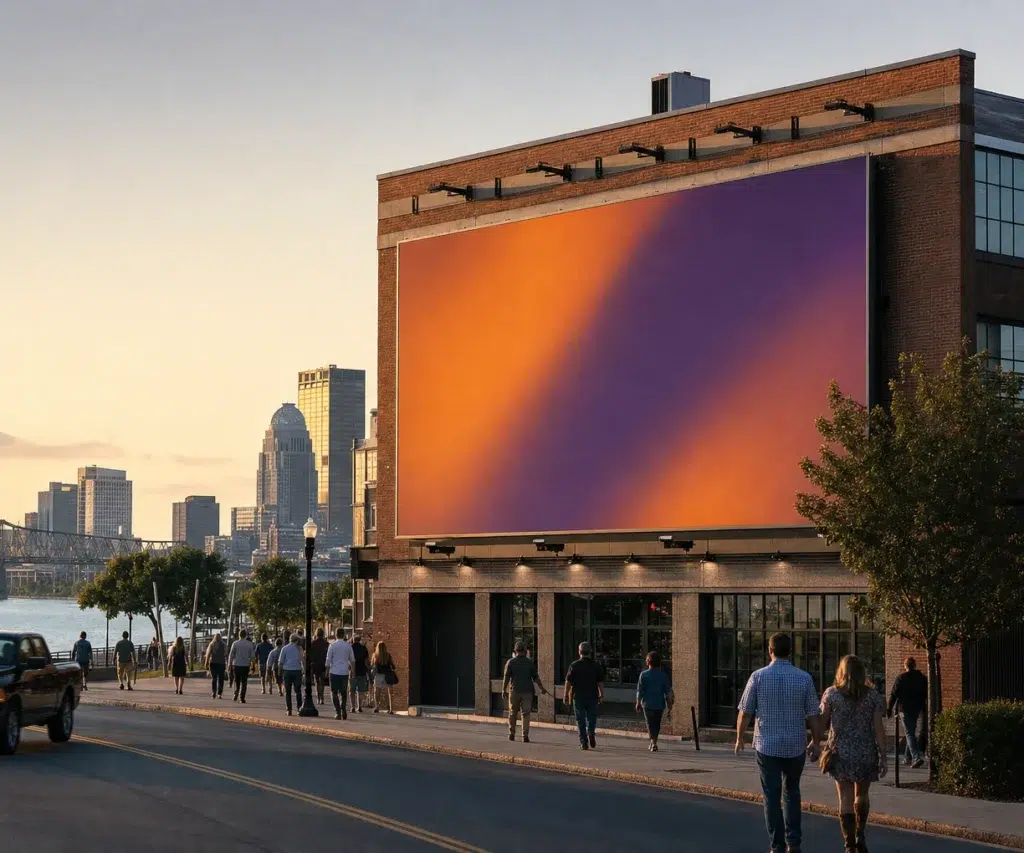 Wallscape advertising near Churchill Downs, Louisville, KY