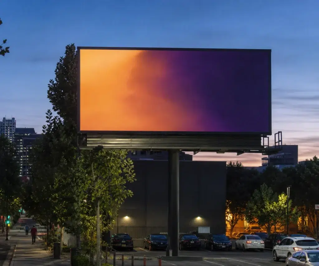 Digital billboard in Midtown, Sacramento, CA