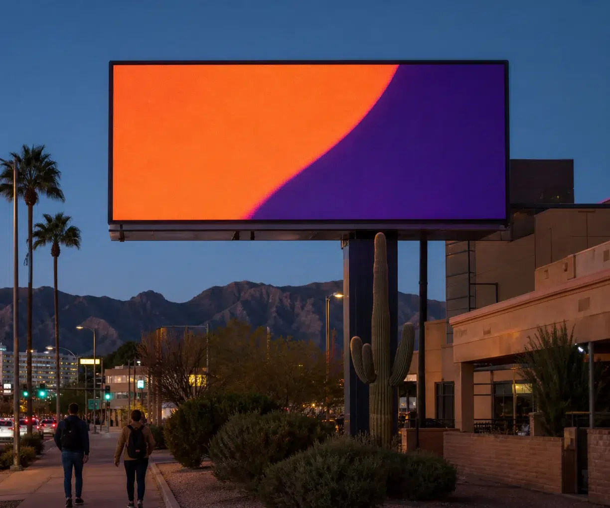 Digital billboard in University District, Tucson, AZ