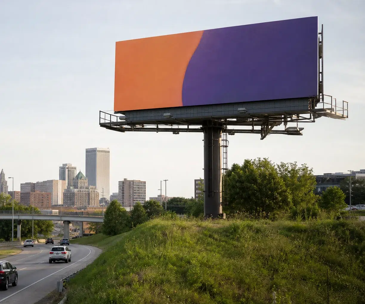 Billboard advertising along I-44 in Tulsa, OK