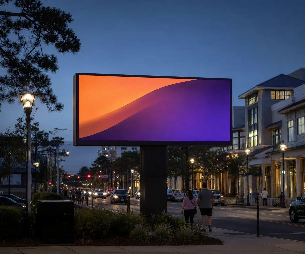 Digital billboard in Town Center, Virginia Beach, VA