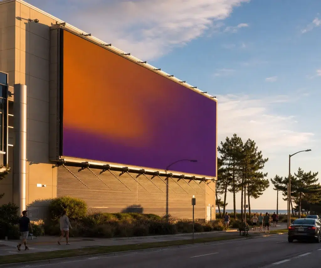 Wallscape advertising near Virginia Beach Convention Center, VA