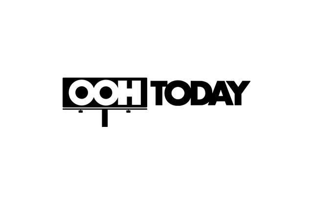 OOH TODAY logo: bold black typography with a minimalist billboard element beneath the 'OOH' letters.