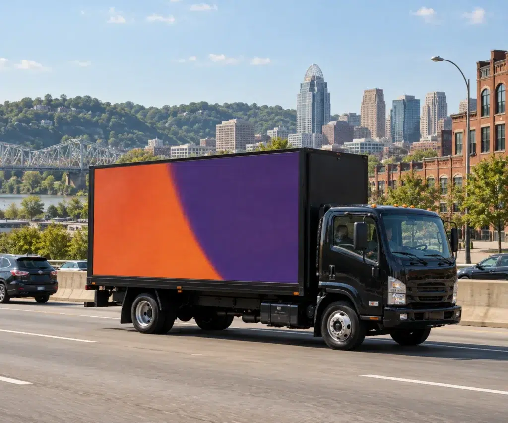 Illustrative Mobile Billboard concept inspired by Cincinnati, OH