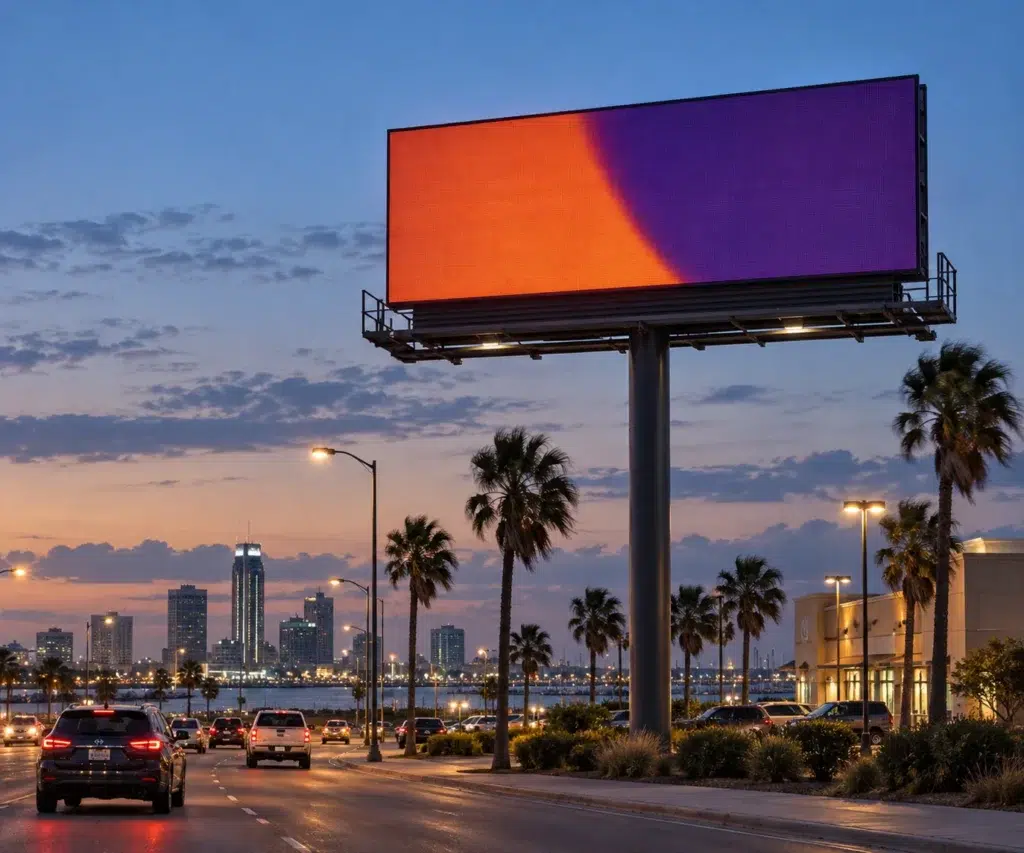 Illustrative Digital Billboard concept inspired by Corpus Christi, TX