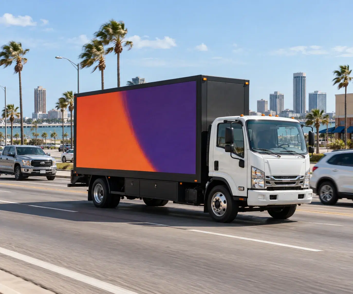 Illustrative Mobile Billboard concept inspired by Corpus Christi, TX