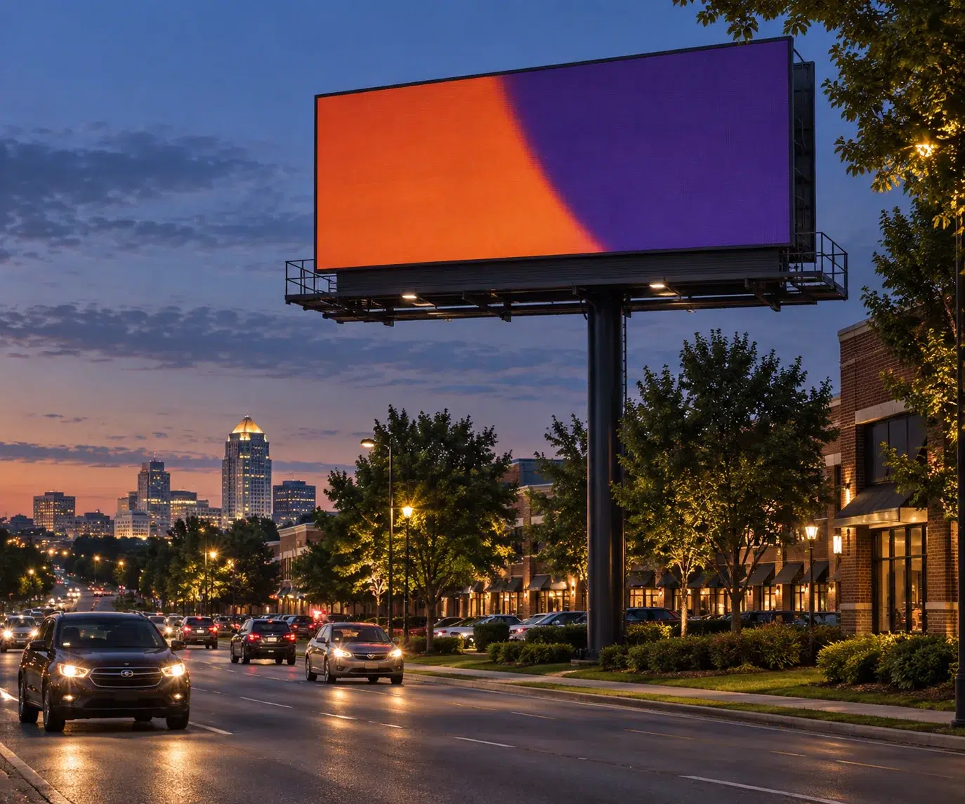 Illustrative Digital Billboard concept inspired by Greensboro, NC