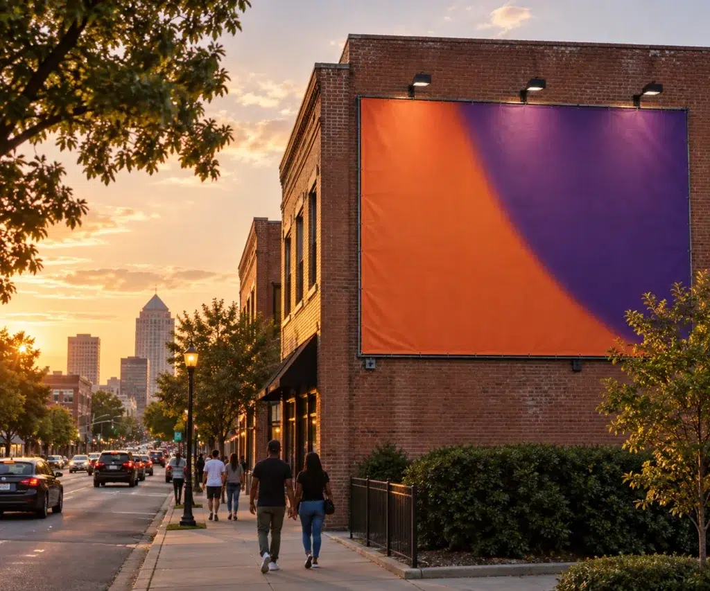 Illustrative Wallscape concept inspired by Greensboro, NC