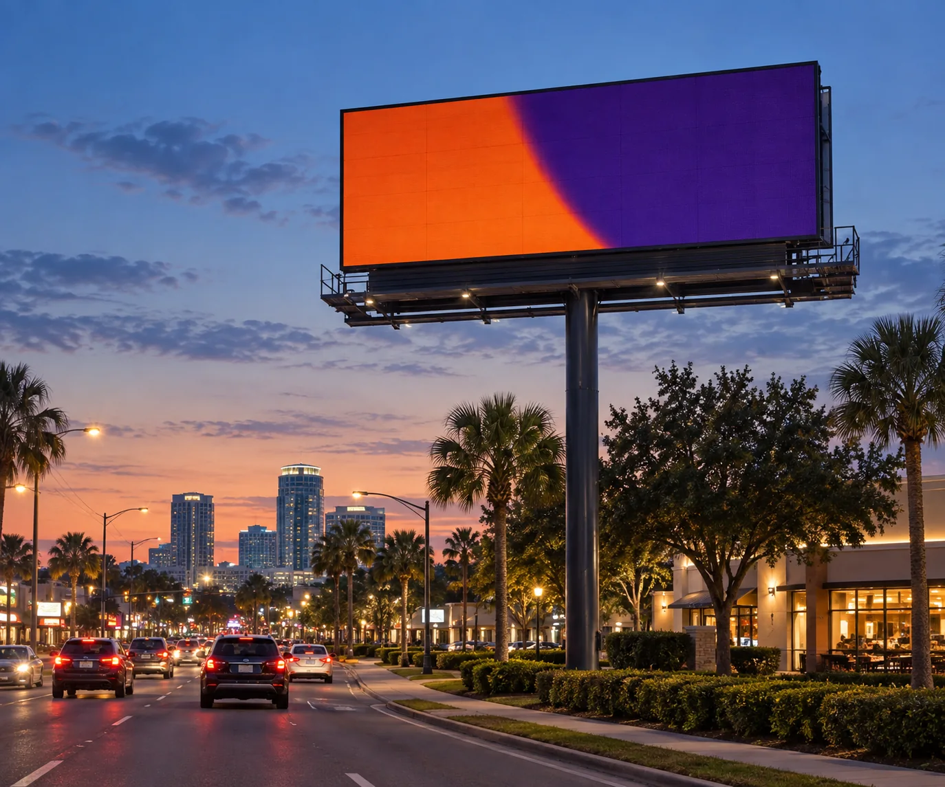 Illustrative Digital Billboard concept inspired by Orlando, FL