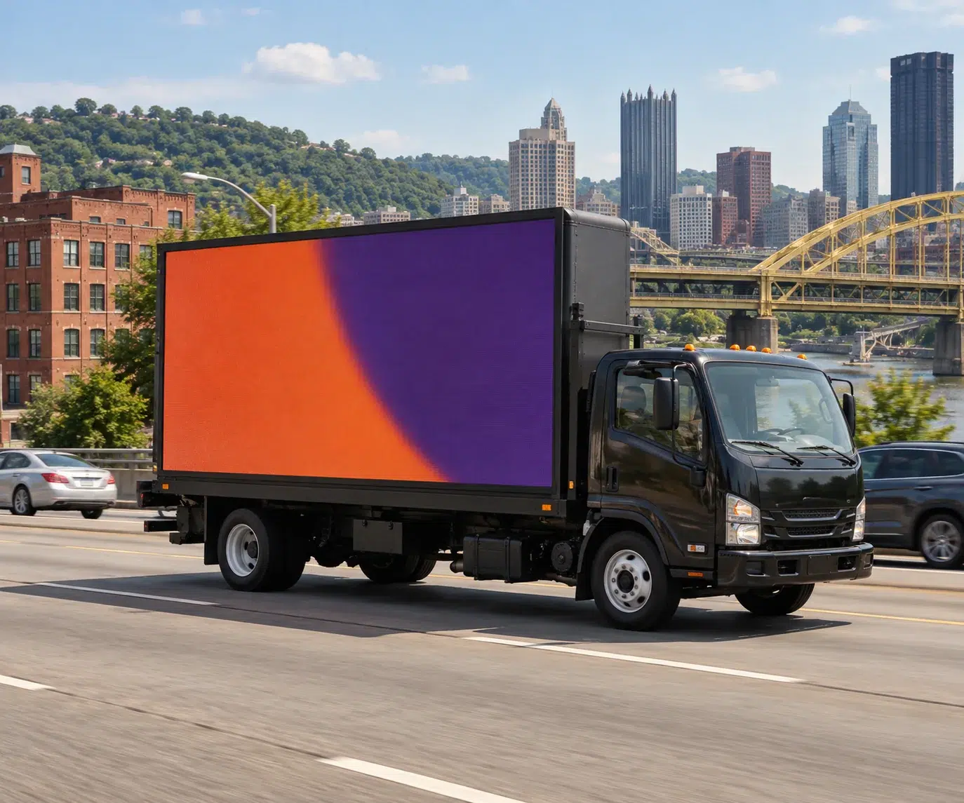 Illustrative Mobile Billboard concept inspired by Pittsburgh, PA