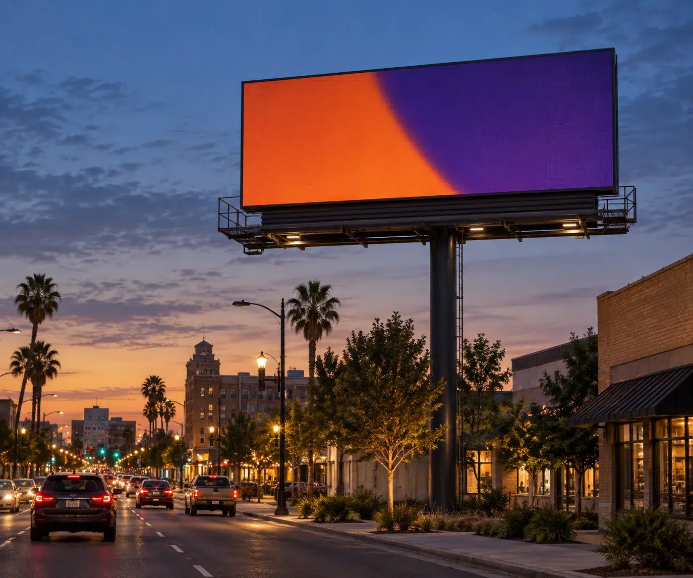 Illustrative Digital Billboard concept inspired by Stockton, CA